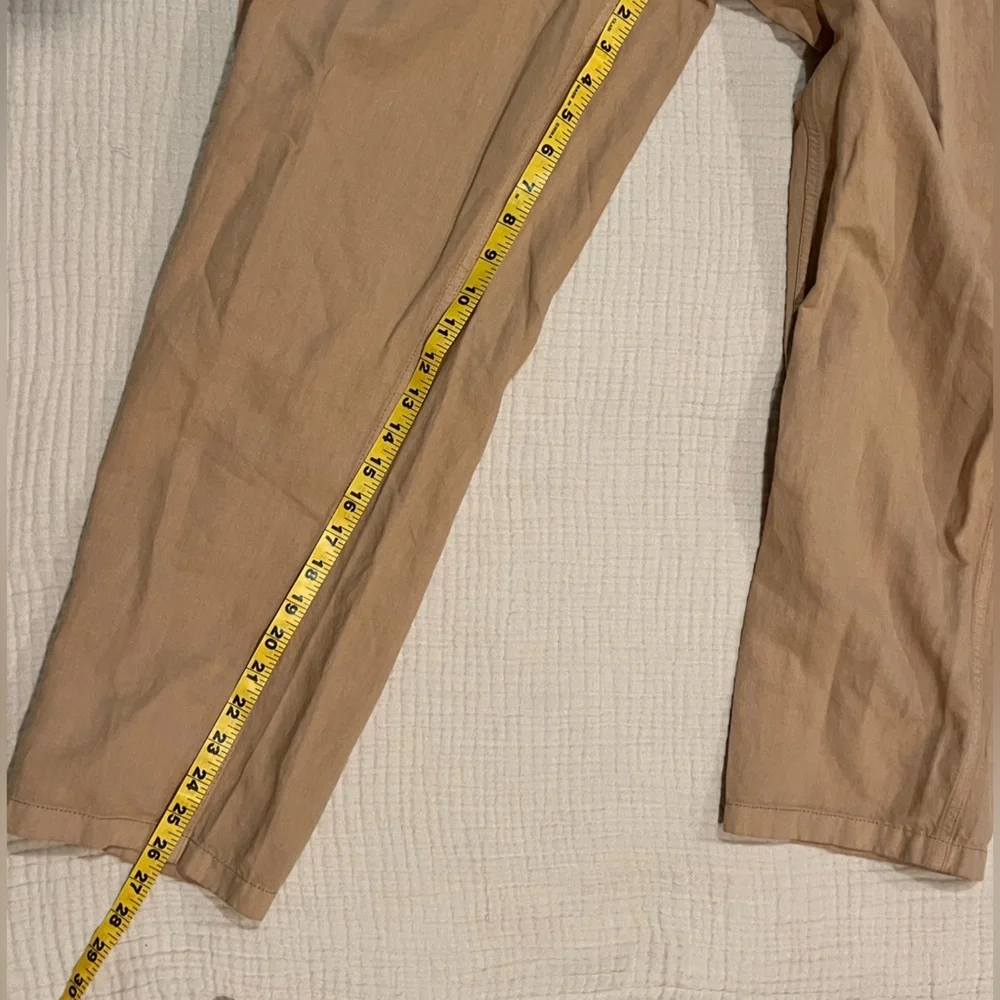 Outerknown STATION Long Sleeve Utility Jumpsuit Sand/Tan Sz L NWT $178 Linen - Picture 16 of 16